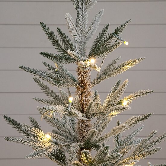 Nearly Natural 5ft Woodland Fir 5 Foot Pre-Lit Fir Christmas Tree