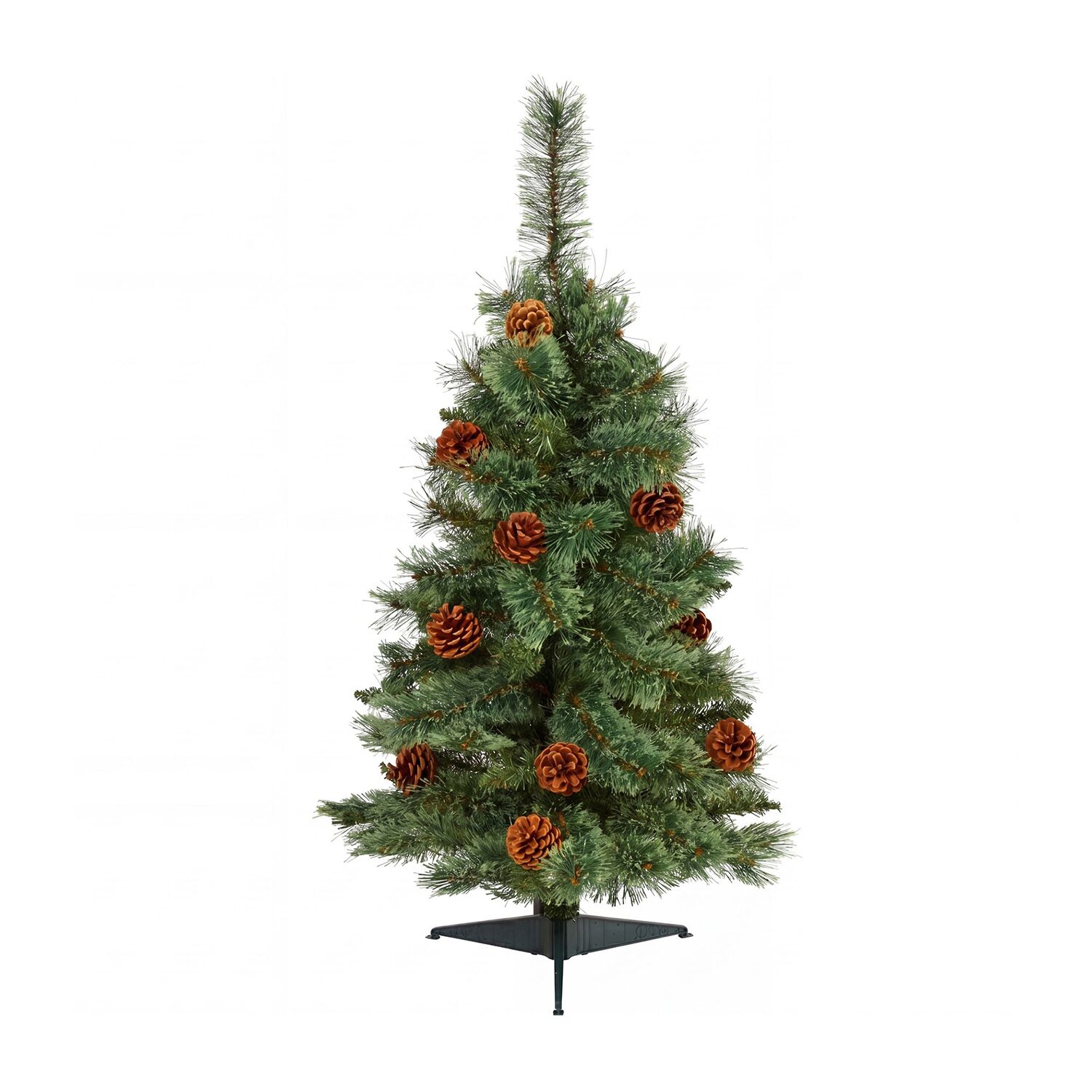 Nearly Natural White Mountain Pine With Pine Cones 3 Foot Pine Christmas Tree