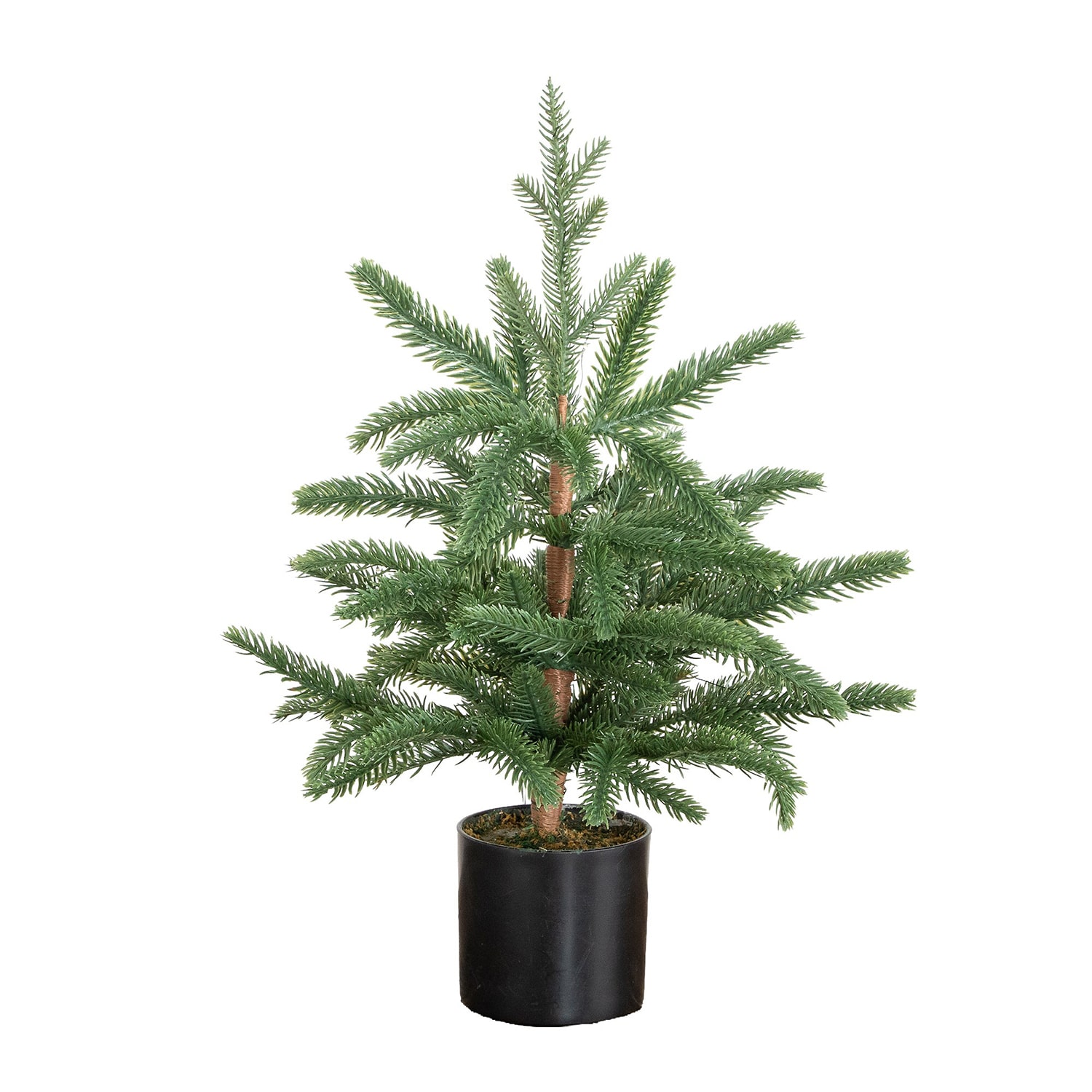 Nearly Natural 18" Pine 1 1/2 Feet Pre-Lit Pine Christmas Tree