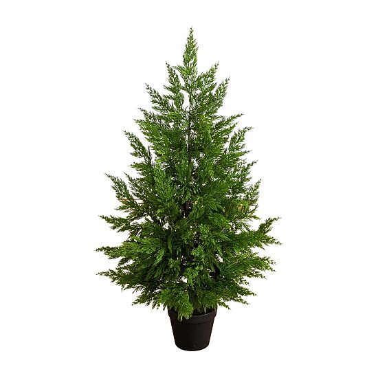 Nearly Natural 38" Real Touch Cypress 3 Foot Christmas Tree