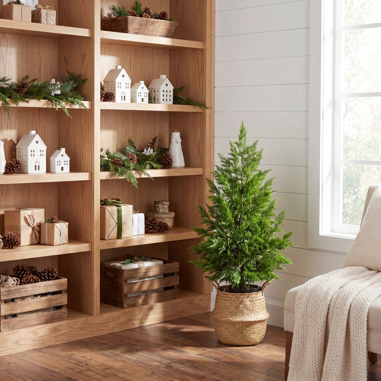 Nearly Natural 38" Real Touch Cypress 3 Foot Christmas Tree