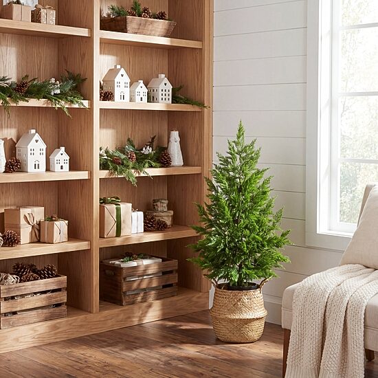 Nearly Natural 38" Real Touch Cypress 3 Foot Christmas Tree