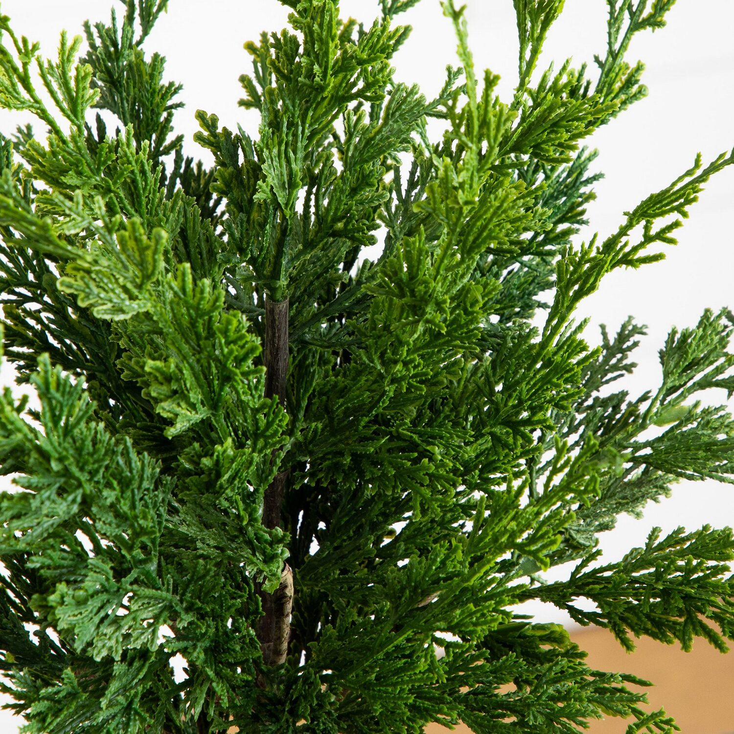 Nearly Natural 20" Real Touch Winter Mini Cypress 1 1/2 Feet Christmas Tree