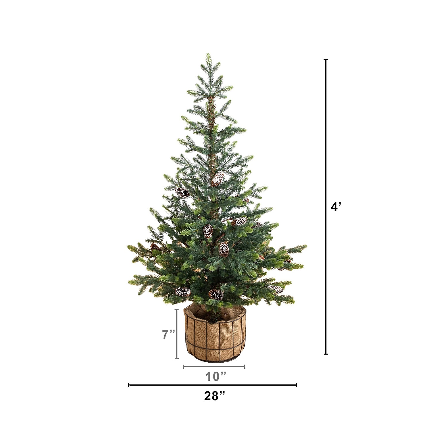 Nearly Natural Balsam 4 Foot Fir Christmas Tree