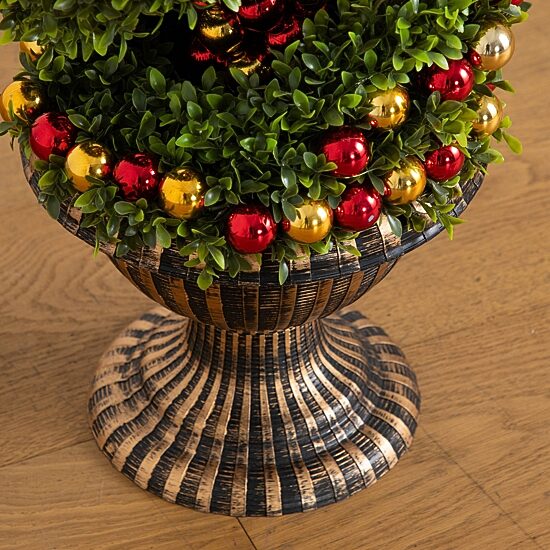Nearly Natural 3ft Pre-Lit Spiral Christmas Topiary