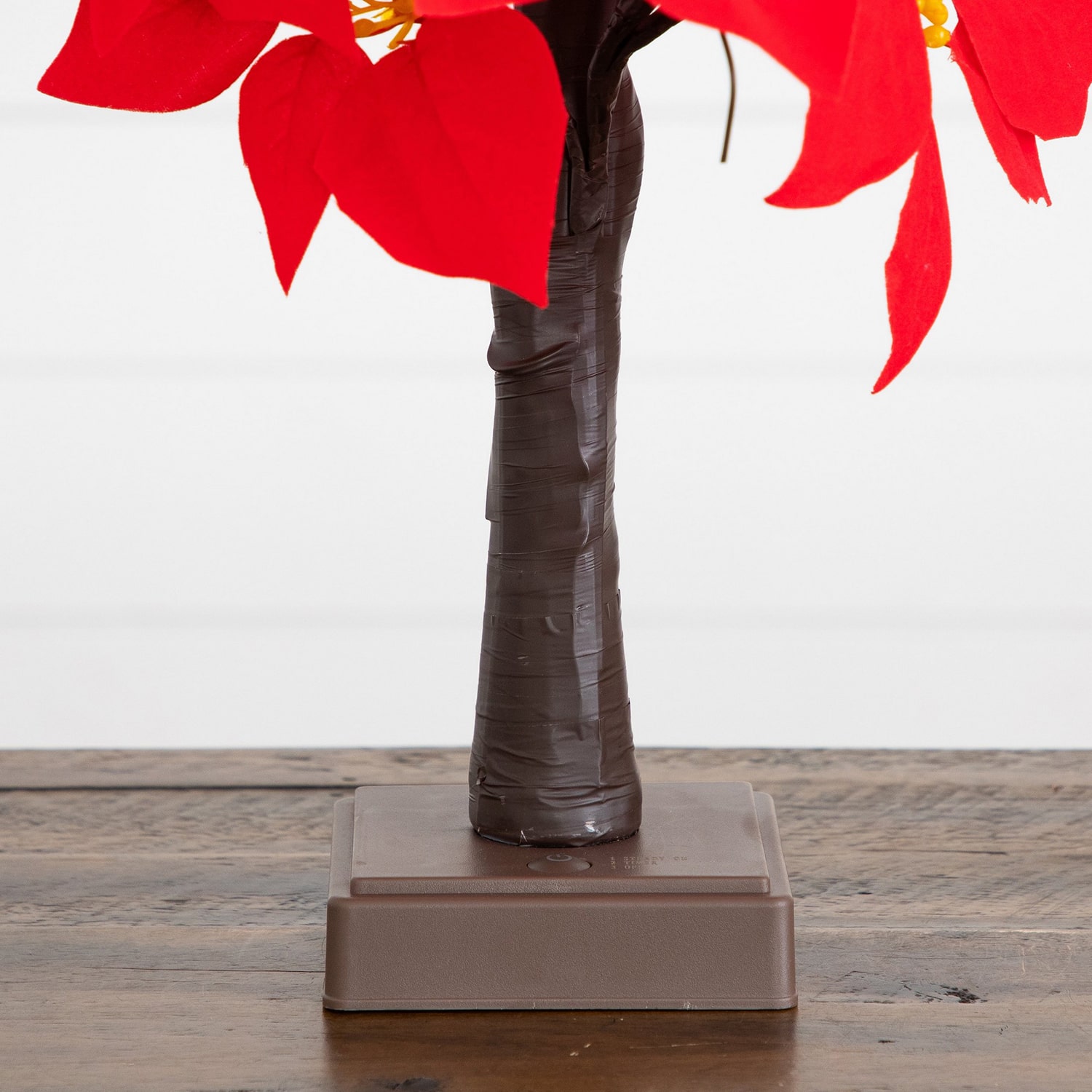 Nearly Natural 24" Pre-Lit Poinsettia Lighted Indoor Artificial Tree