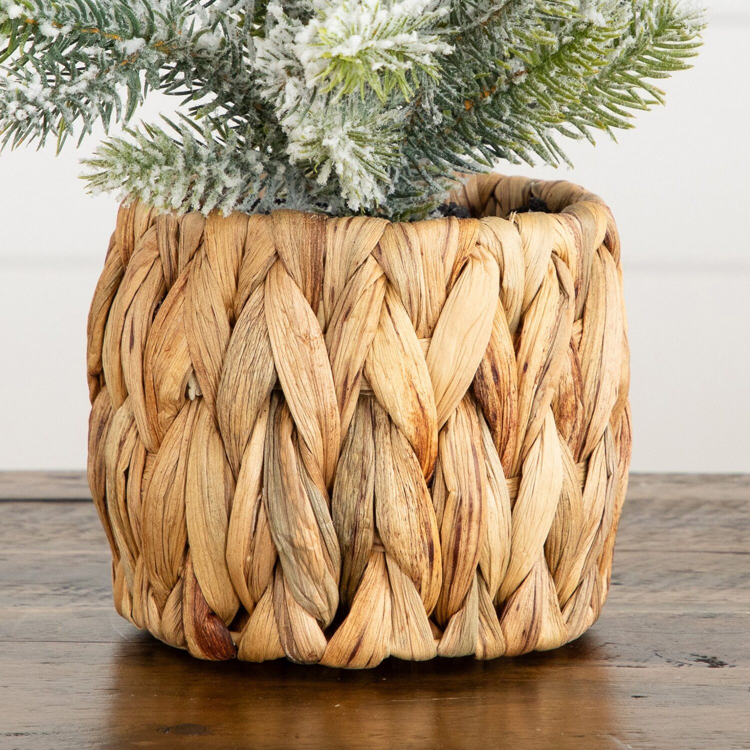 Nearly Natural 18" Flocked Fir 1 1/2 Feet Fir Christmas Tree