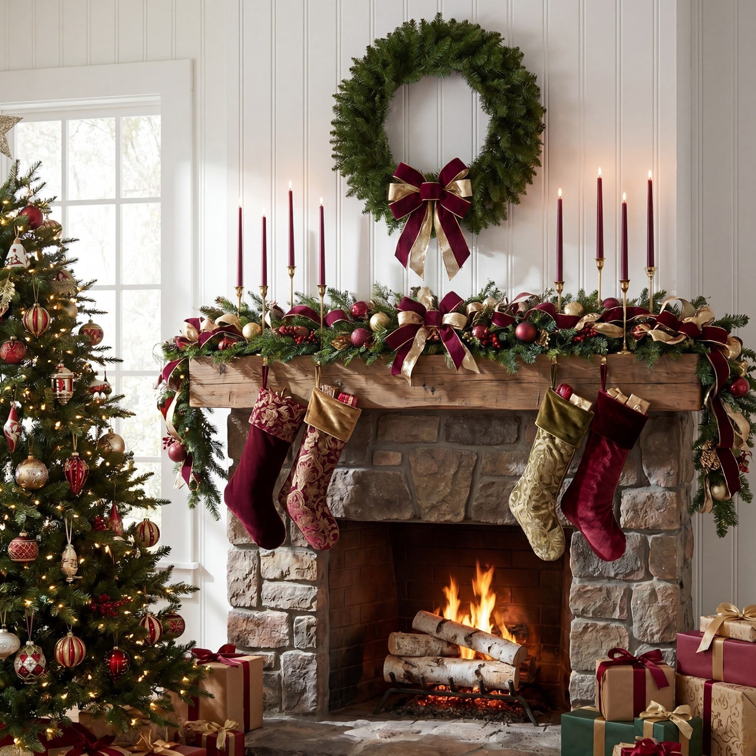 Nearly Natural 24" Pine Wreath