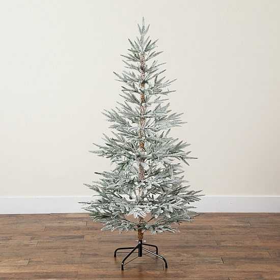 Nearly Natural 5ft Woodland Fir 5 Foot Pre-Lit Fir Christmas Tree