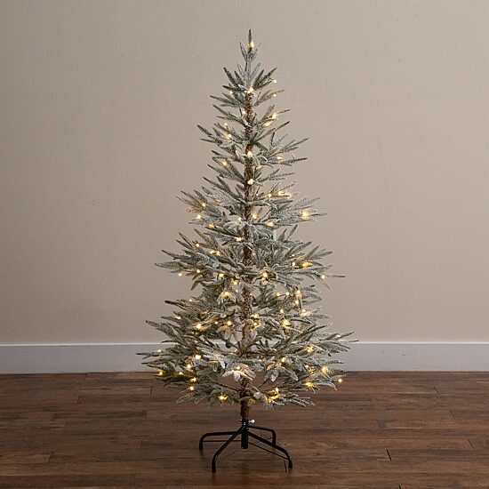 Nearly Natural 5ft Woodland Fir 5 Foot Pre-Lit Fir Christmas Tree