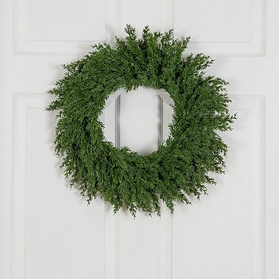 Nearly Natural 18" Real Touch Cedar Wreath