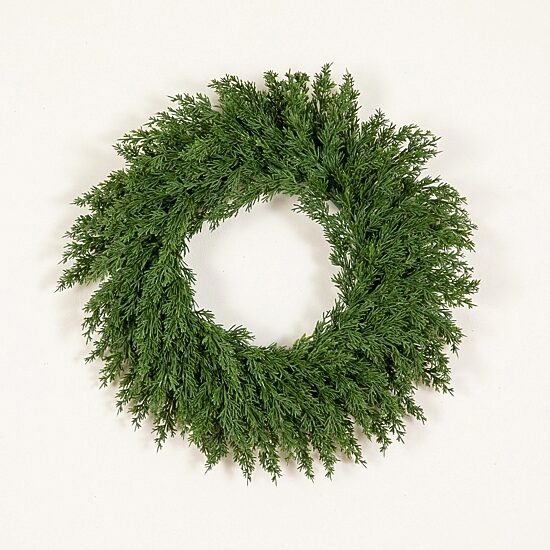 Nearly Natural 18" Real Touch Cedar Wreath