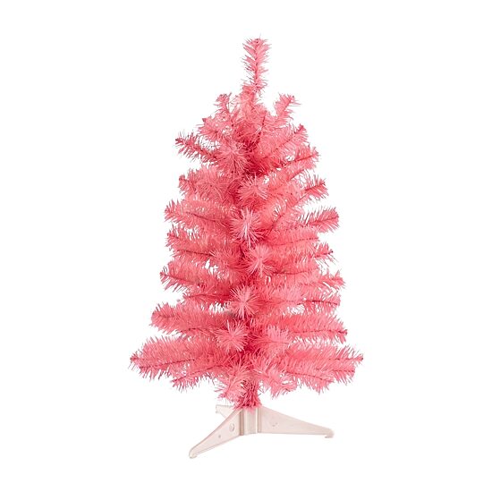Nearly Natural Pink 2 Foot Pine Christmas Tree