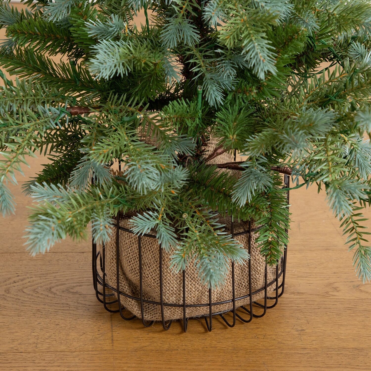 Nearly Natural 3ft Pine With Lights 3 Foot Pre-Lit Pine Christmas Tree