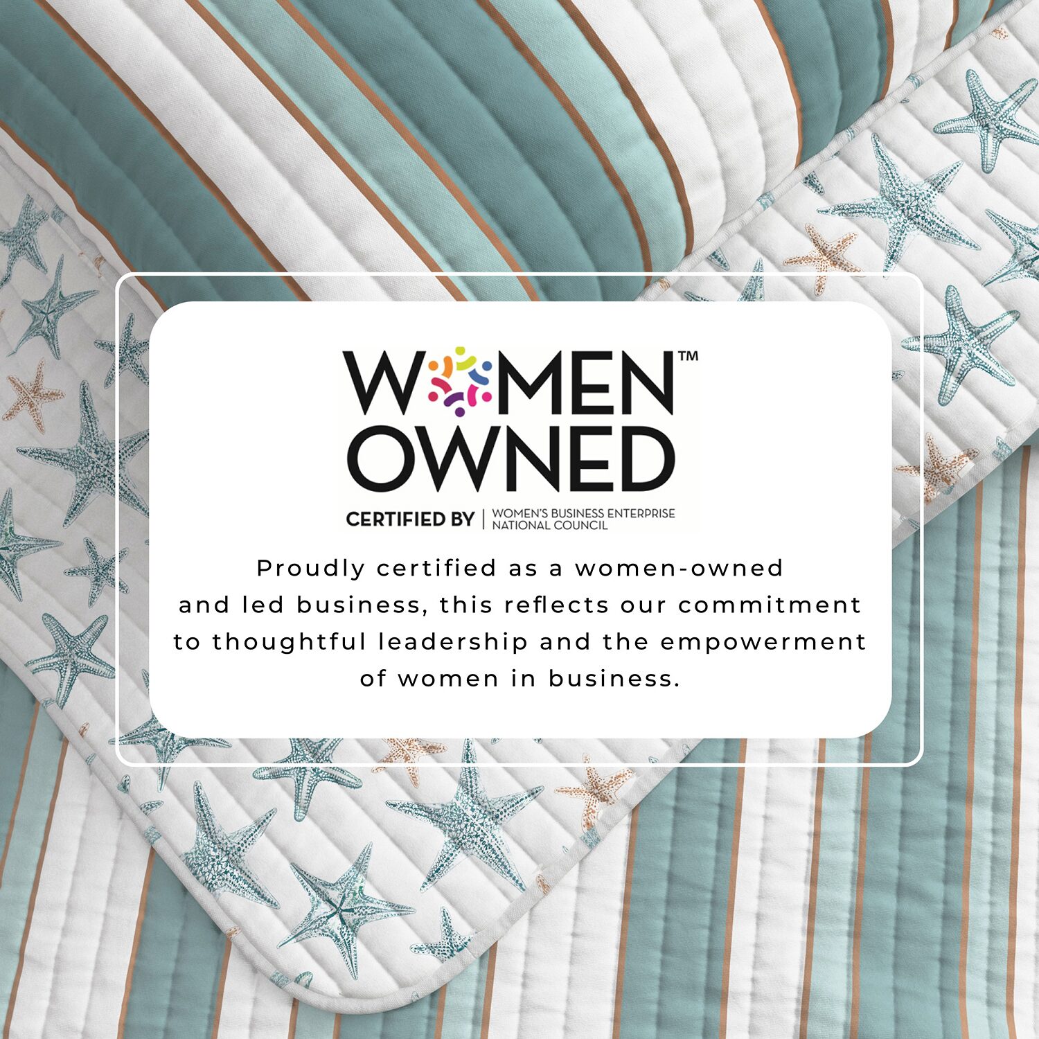 Linery Reversible Coastal Stripe Easy Care Quilt Set