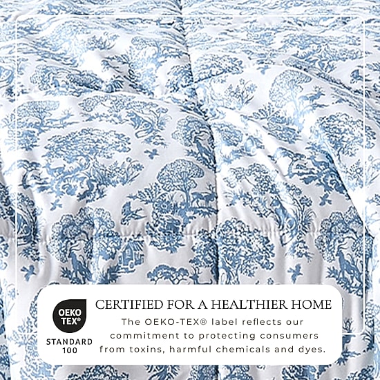 Linery Reversible Down Alternative Christmas Easy Care Comforter Set