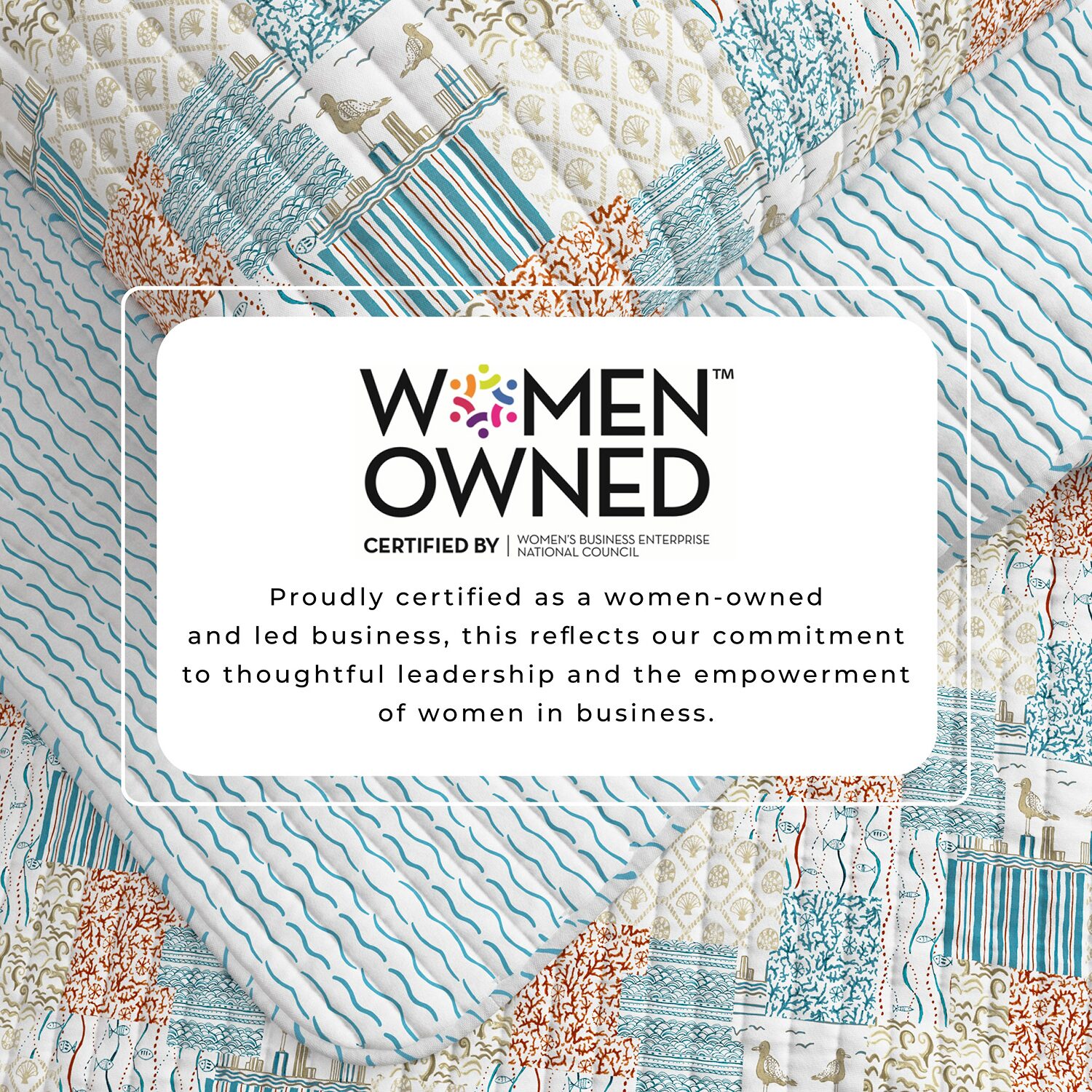 Linery Coastal Patchwork Reversible Quilt Set