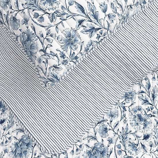Linery Lightweight Floral Reversible Quilt Set