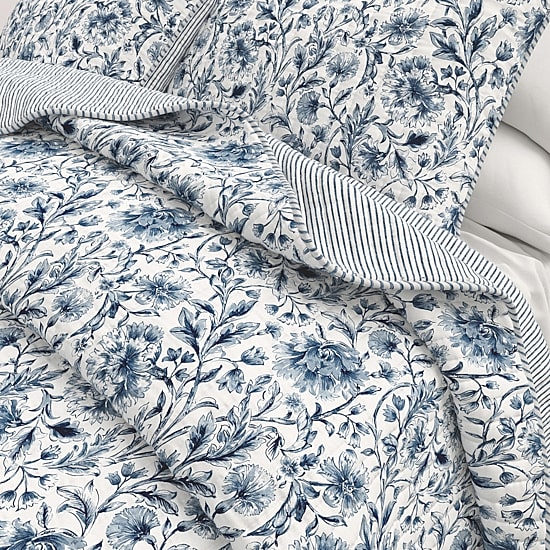 Linery Lightweight Floral Reversible Quilt Set