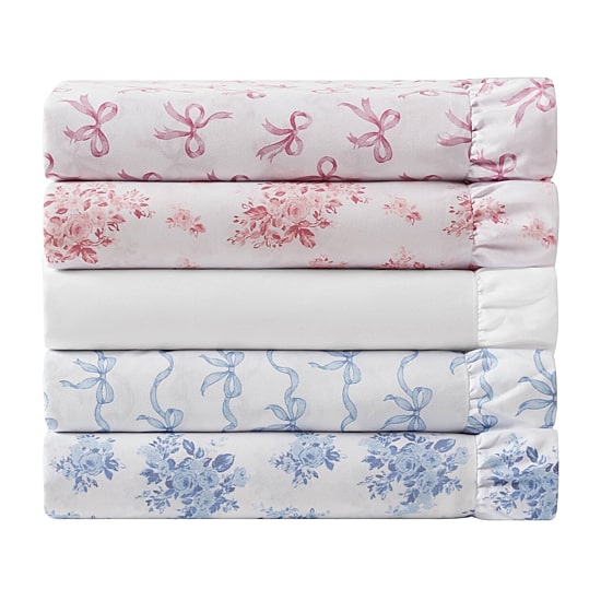 Intelligent Design Microfiber Ruffle Sheet Set