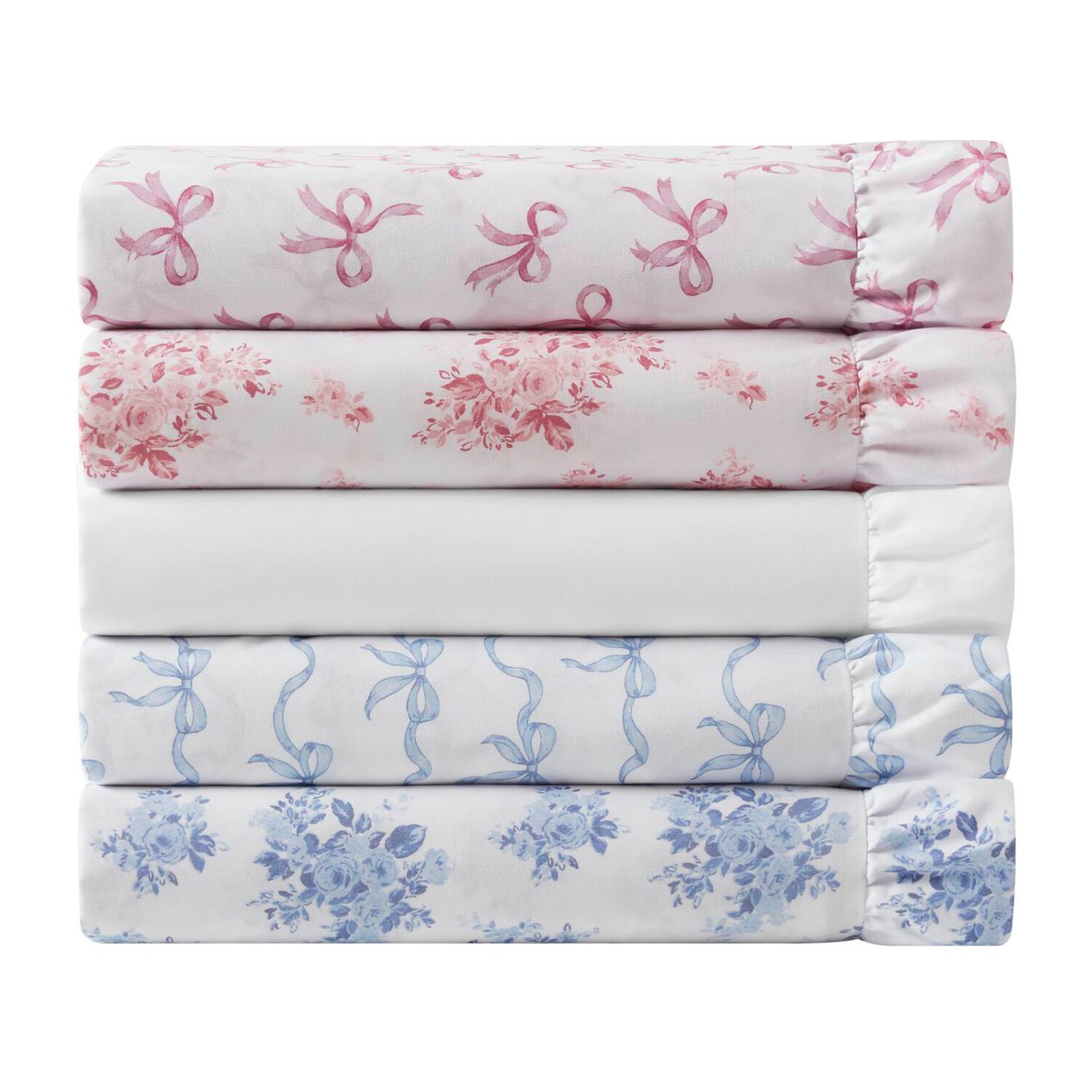 Intelligent Design Microfiber Ruffle Sheet Set