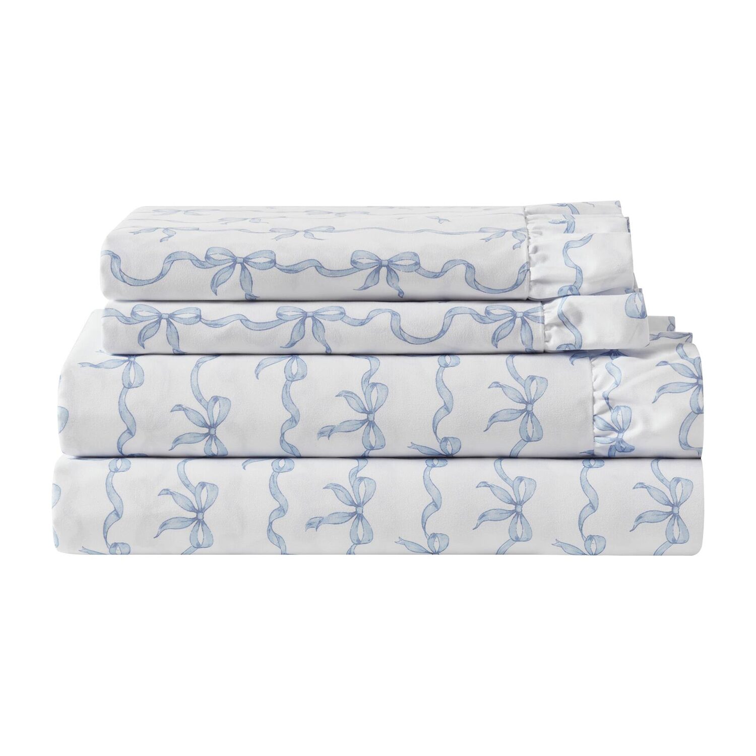 Intelligent Design Microfiber Ruffle Sheet Set