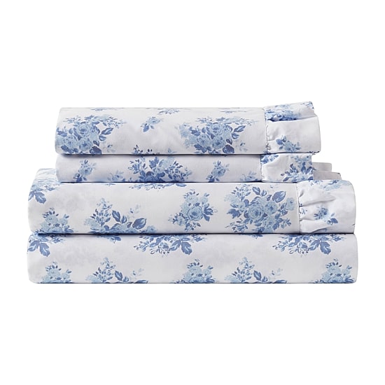 Intelligent Design Microfiber Ruffle Sheet Set
