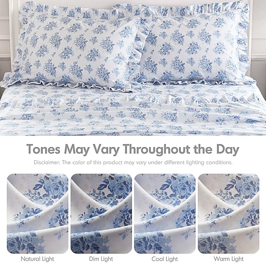 Intelligent Design Microfiber Ruffle Sheet Set