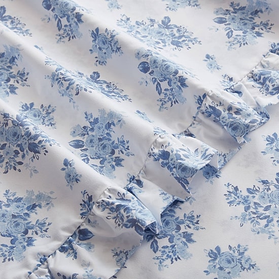 Intelligent Design Microfiber Ruffle Sheet Set
