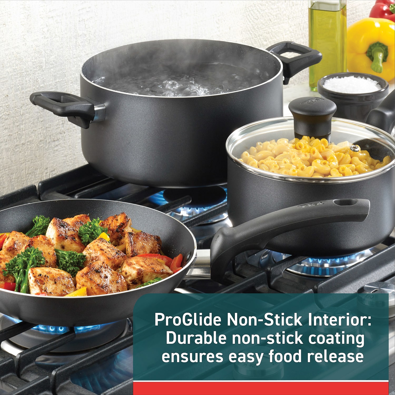 T-Fal Ceramic 10-pc. Non-Stick Cookware Set