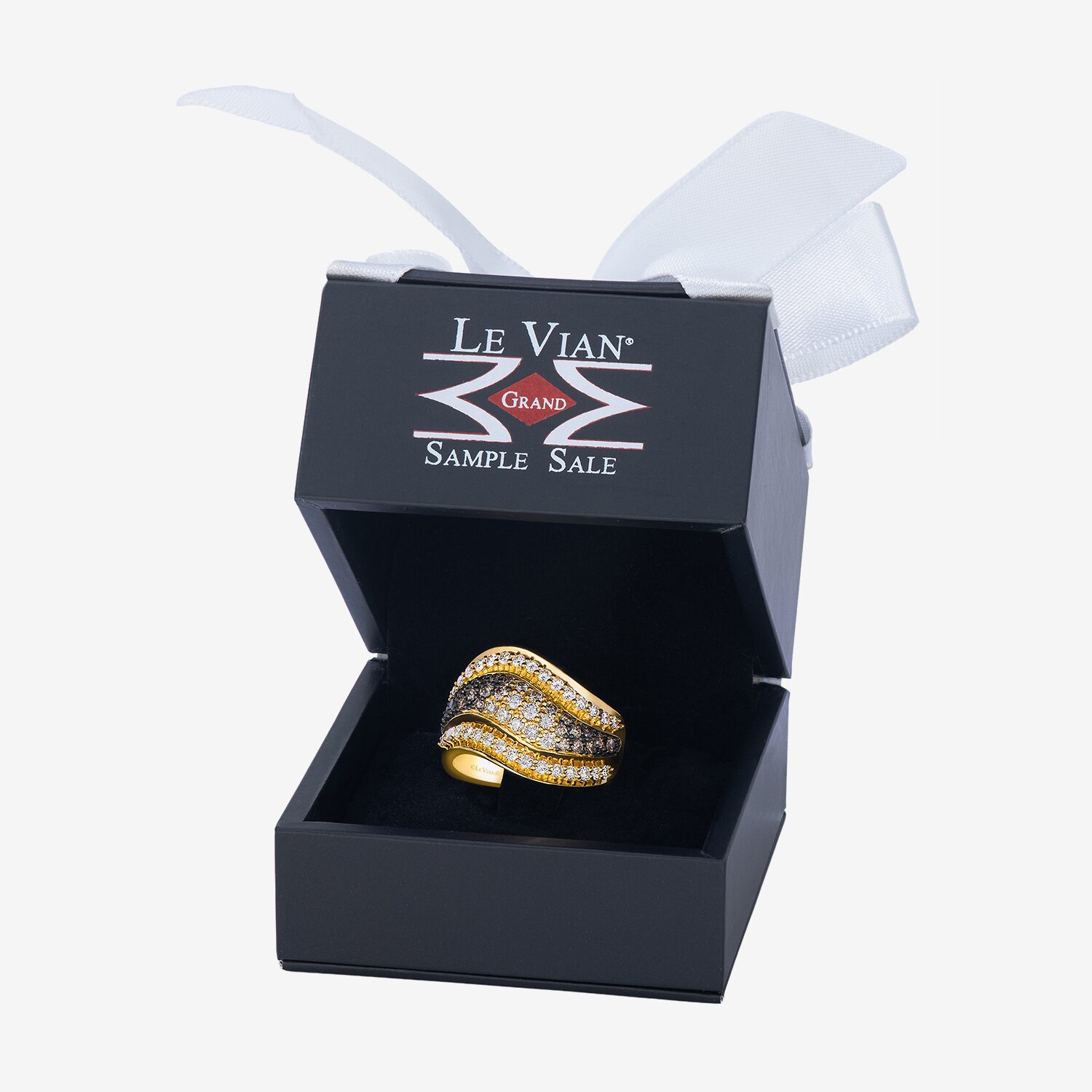 Levian Corp Le Vian Womens 1/ CT. T.W. Natural Champagne Diamond 14K Gold Cocktail Ring