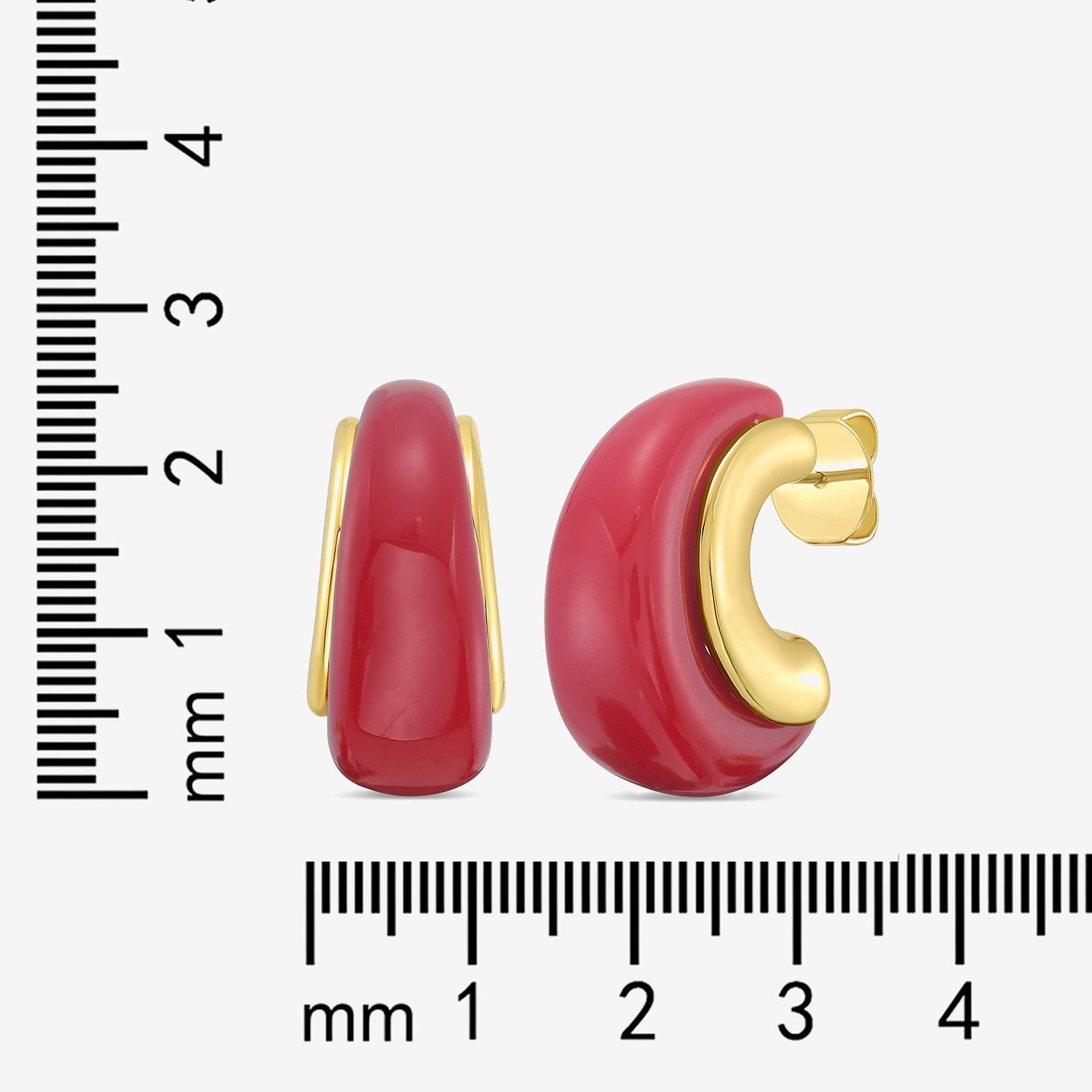 RM Rebecca Minkoff Womens 19mm Hoop Earrings