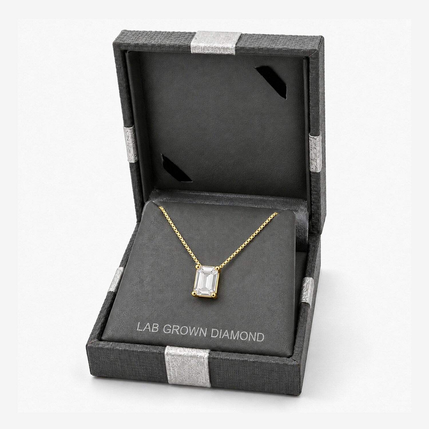 (G / Si1-Si2) Womens 1/2 CT. Lab Grown White Diamond Sterling Silver 18 Inch Pendant Necklace