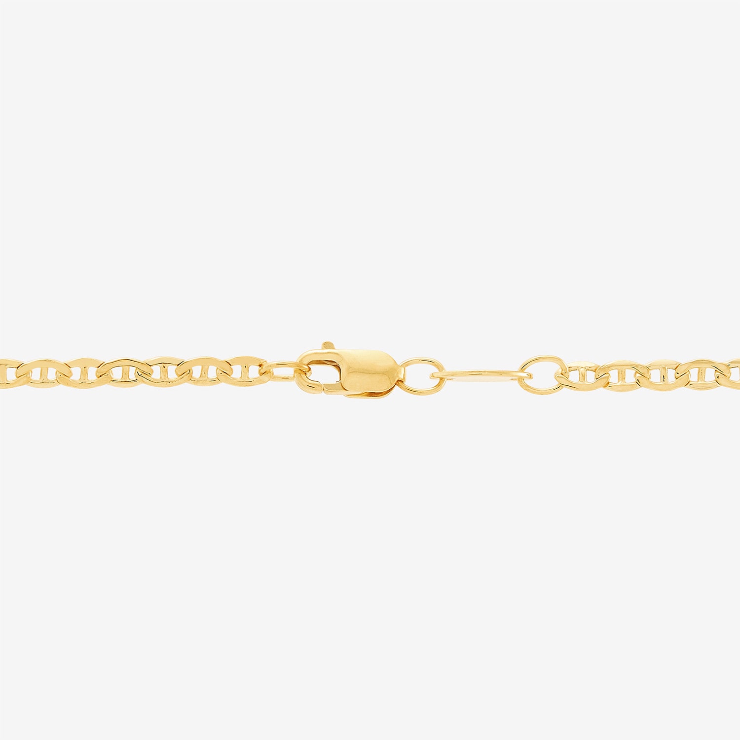 Bonded Brilliance Womens 14K Gold Bonded With Sterling Silver 18 Inch Mariner Chain Necklace