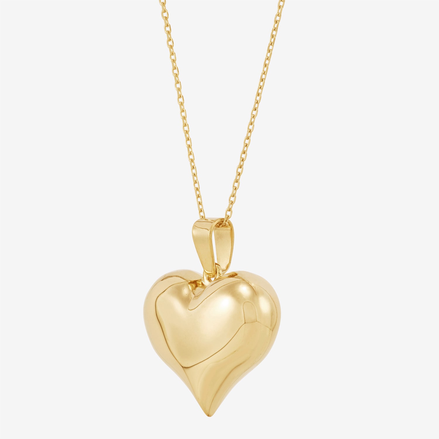 Bonded Brilliance Womens 14K Gold Bonded With Sterling Silver 18 Inch Pendant Necklace