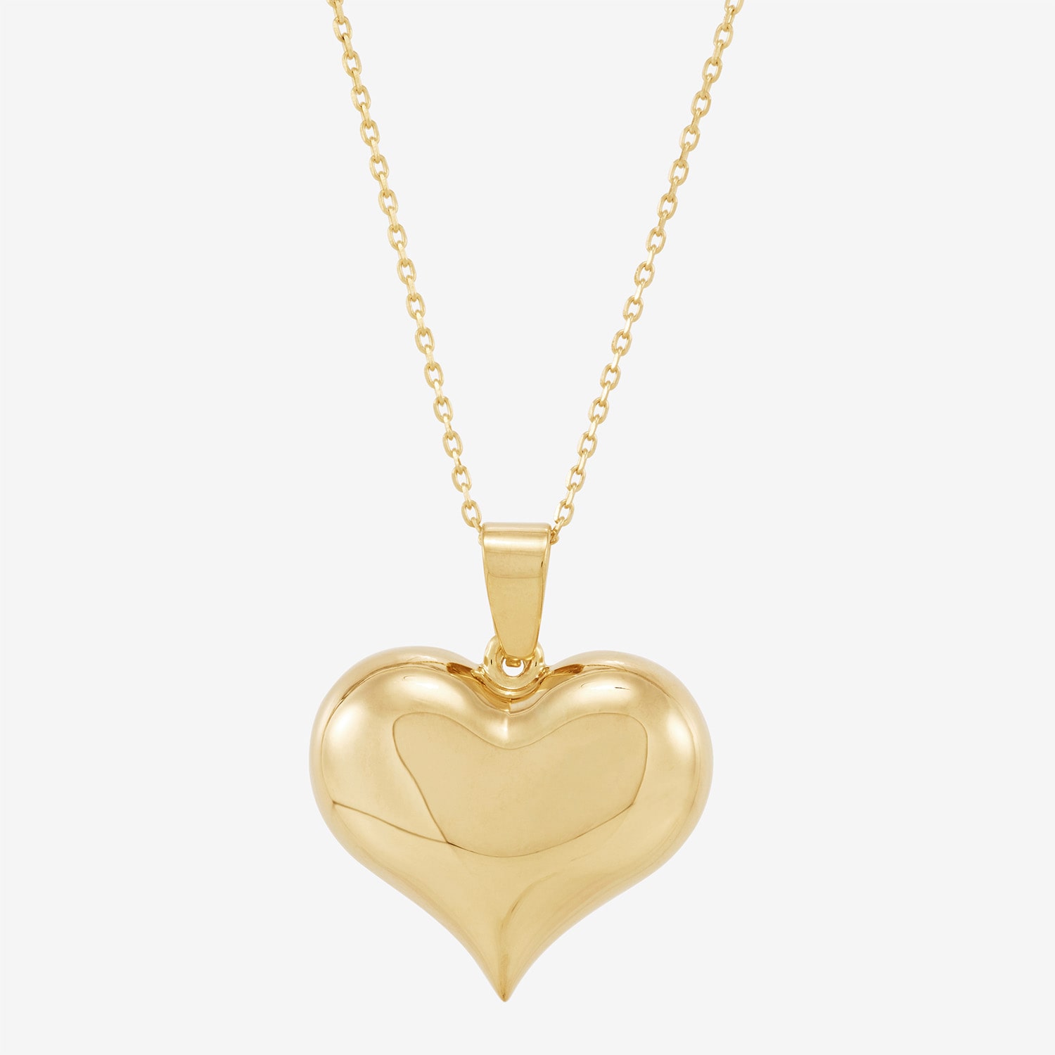 Bonded Brilliance Womens 14K Gold Bonded With Sterling Silver 18 Inch Pendant Necklace