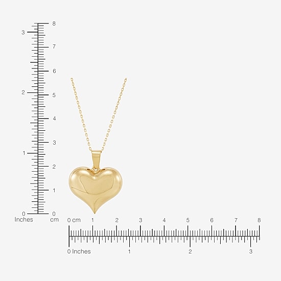 Bonded Brilliance Womens 14K Gold Bonded With Sterling Silver 18 Inch Pendant Necklace