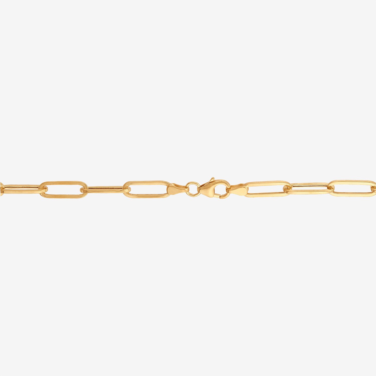 Bonded Brilliance Womens 14K Gold Bonded With Sterling Silver 20 Inch Paperclip Chain Necklace