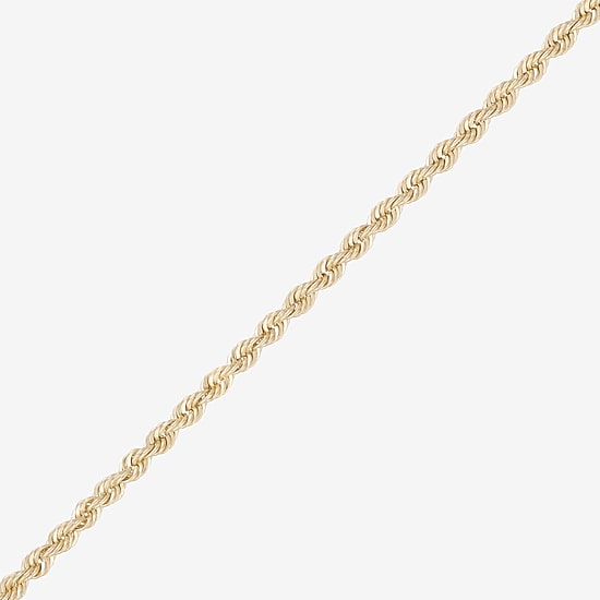 Bonded Brilliance Unisex Adult 14K Gold Bonded With Sterling Silver 18 Inch Rope Chain Necklace