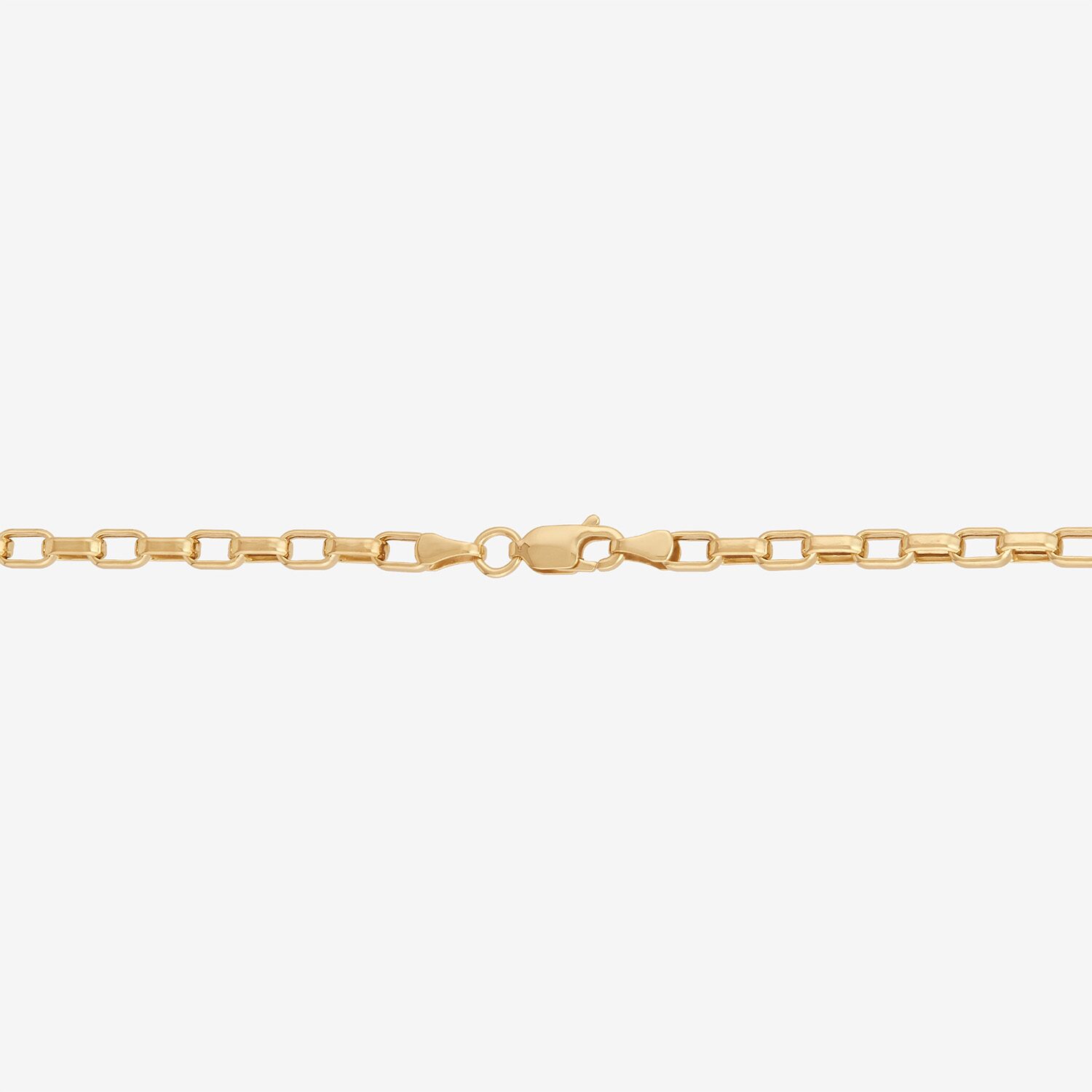 Bonded Brilliance Womens 14K Gold Bonded With Sterling Silver Inch Box Chain Necklace