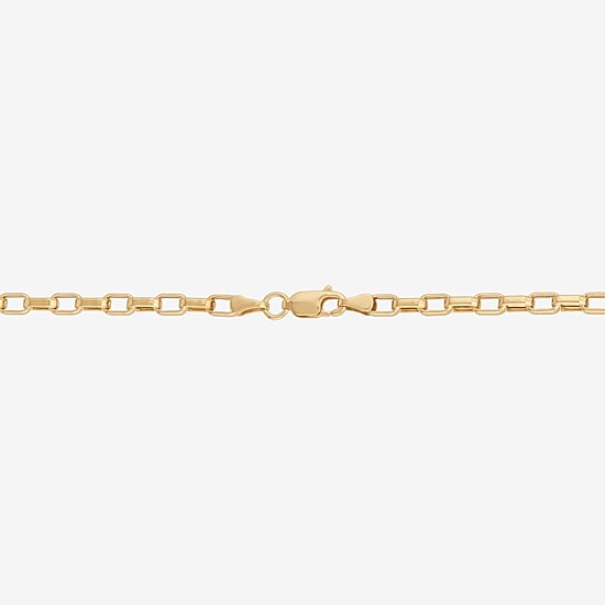 Bonded Brilliance Womens 14K Gold Bonded With Sterling Silver 22 Inch Box Chain Necklace