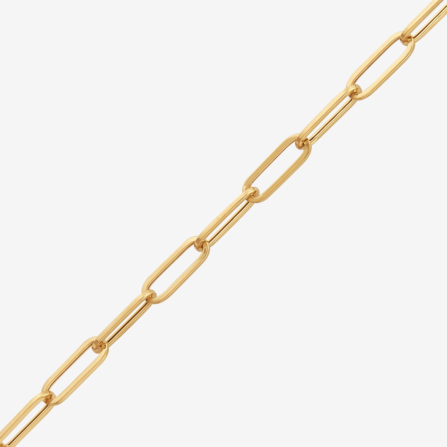 Bonded Brilliance Womens 14K Gold Bonded With Sterling Silver 20 Inch Paperclip Chain Necklace