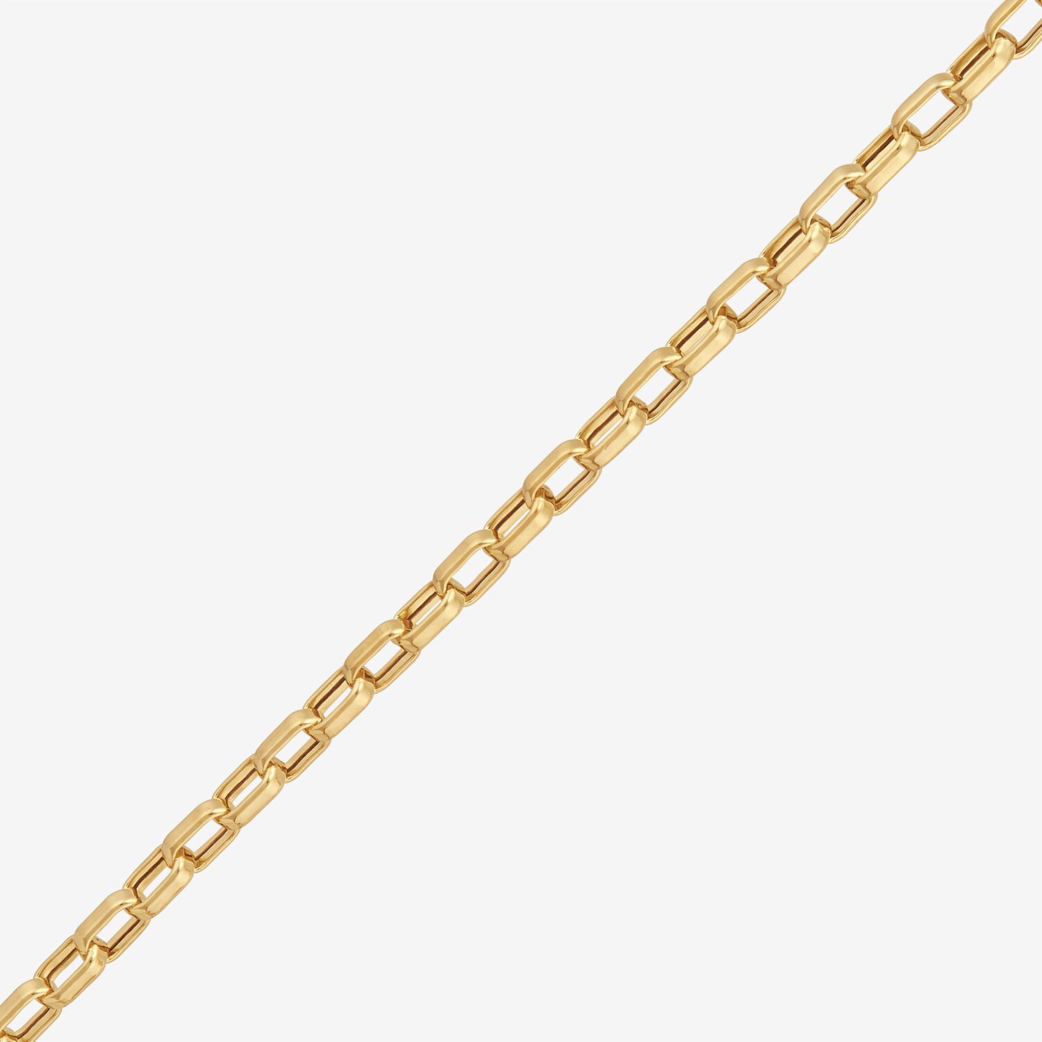 Bonded Brilliance Womens 14K Gold Bonded With Sterling Silver Inch Box Chain Necklace