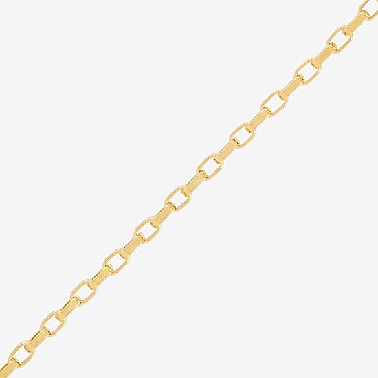 Bonded Brilliance Womens 14K Gold Bonded With Sterling Silver 22 Inch Box Chain Necklace