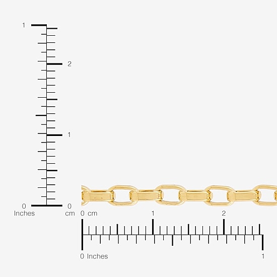 Bonded Brilliance Womens 14K Gold Bonded With Sterling Silver 22 Inch Box Chain Necklace