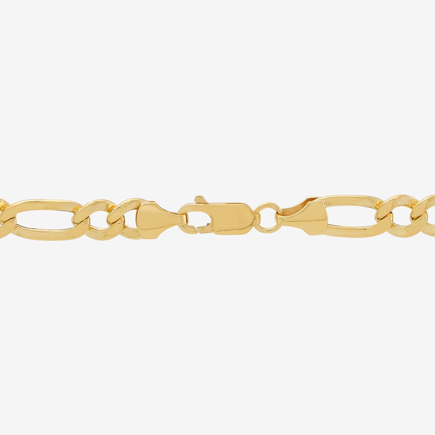 Bonded Brilliance Womens 14K Gold Bonded With Sterling Silver 22 Inch Figaro Chain Necklace