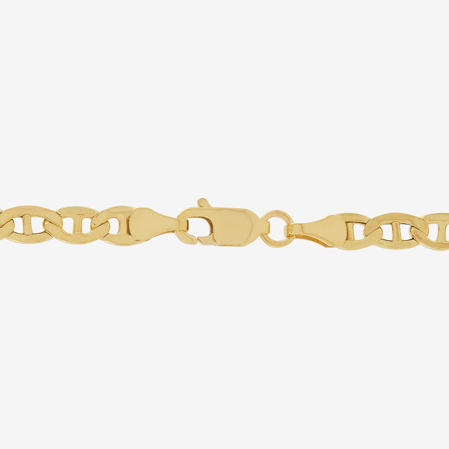 Bonded Brilliance Unisex Adult 14K Gold Bonded With Sterling Silver 20 Inch Mariner Chain Necklace