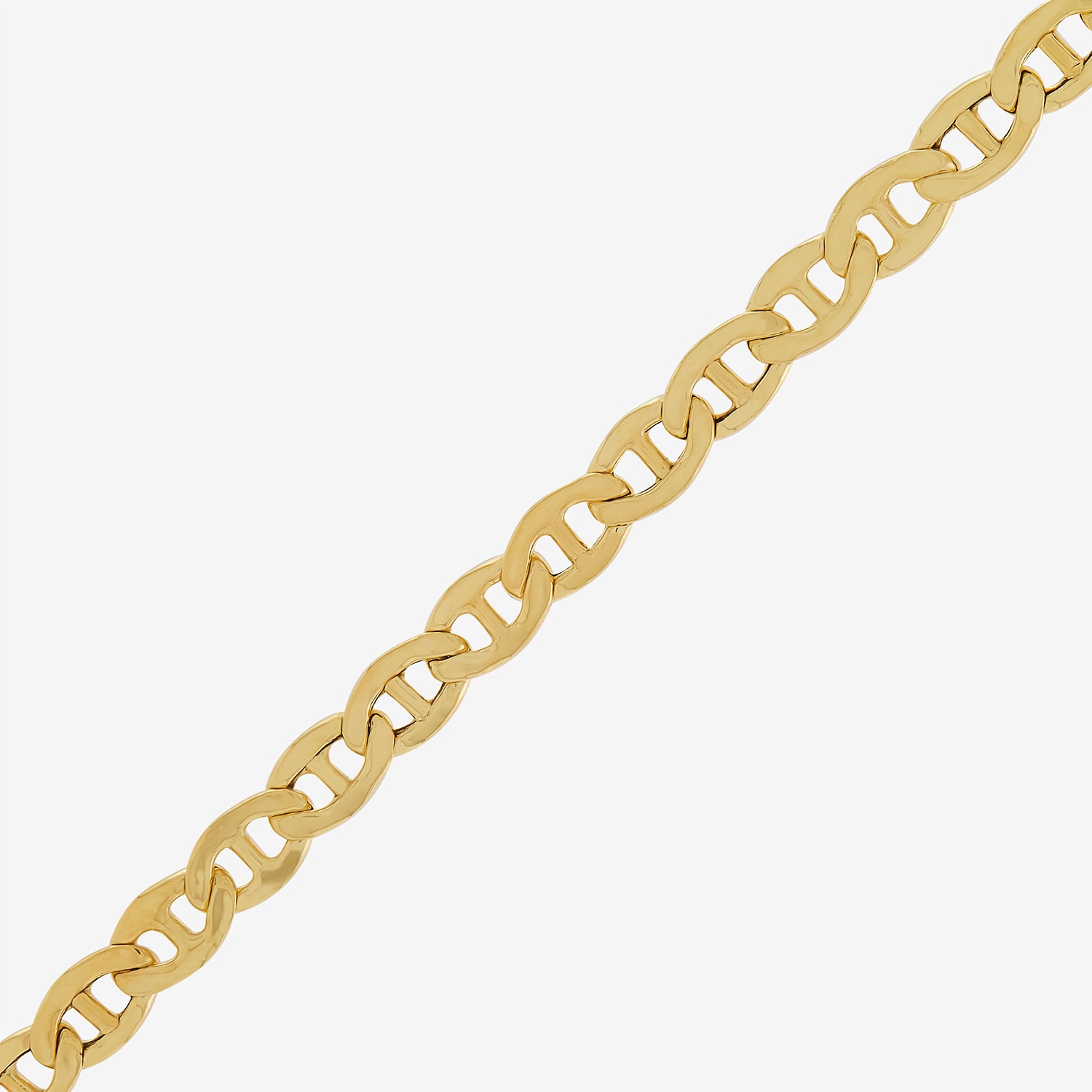 Bonded Brilliance Unisex Adult 14K Gold Bonded With Sterling Silver 20 Inch Mariner Chain Necklace