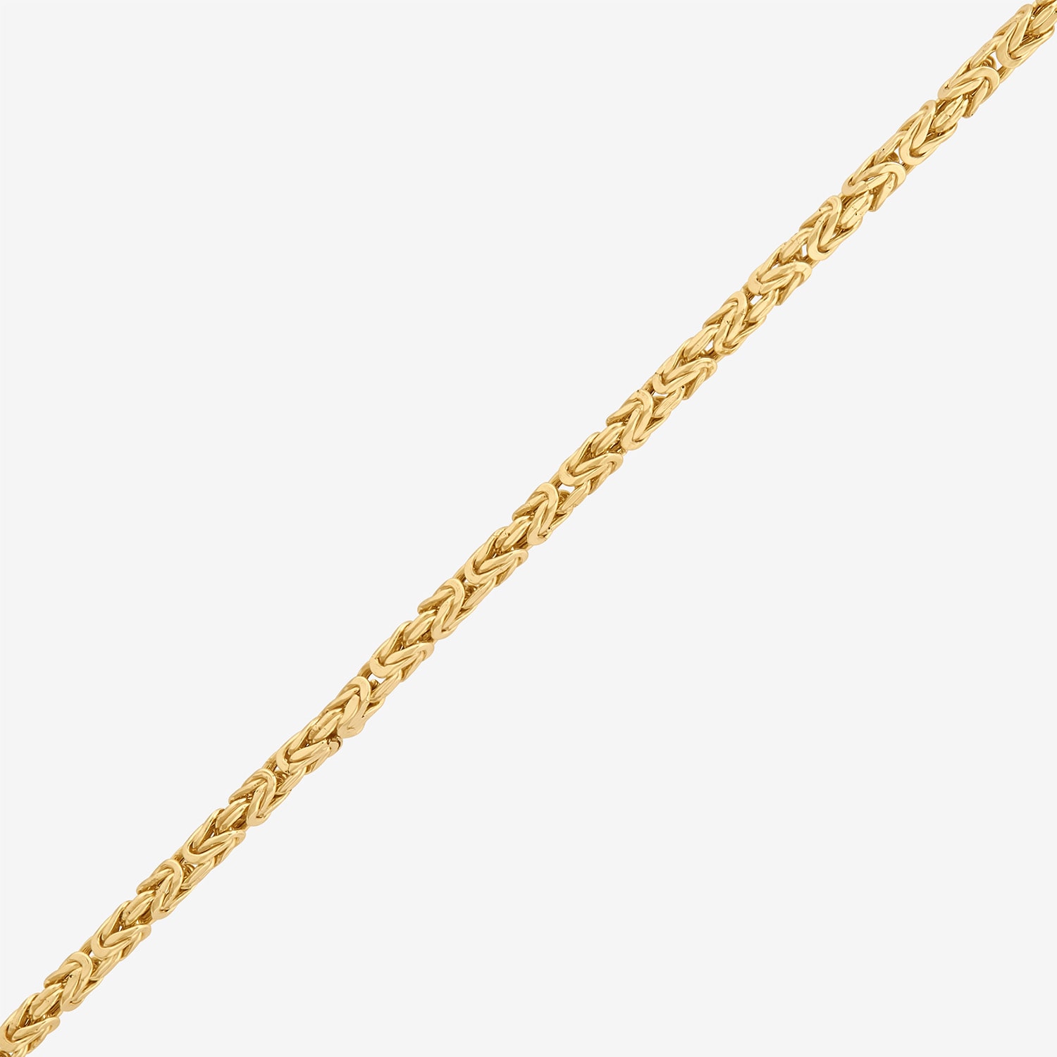 Bonded Brilliance Unisex Adult 14K Gold Bonded With Sterling Silver 22 Inch Byzantine Chain Necklace