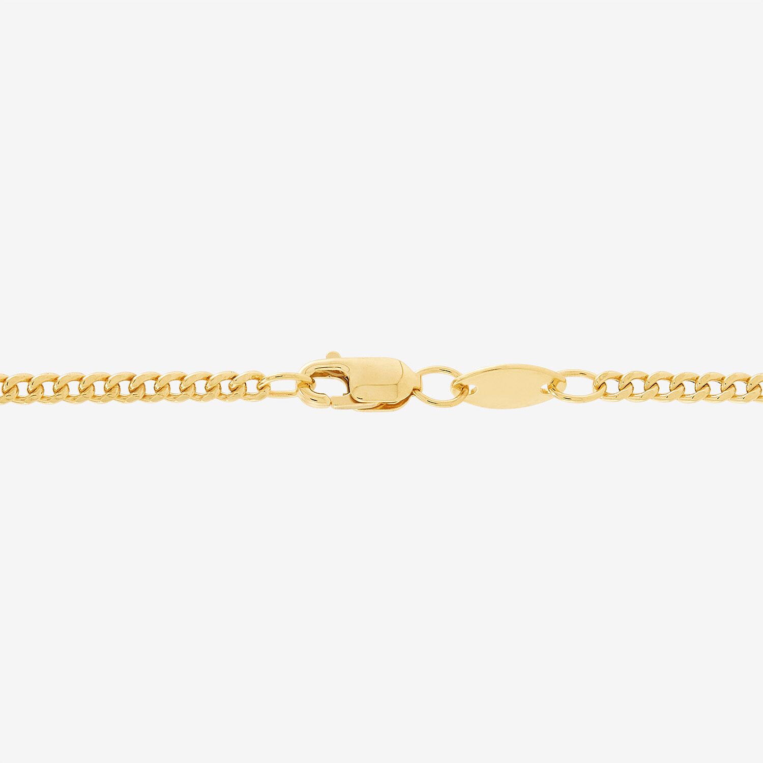 Bonded Brilliance Womens 14K Gold Bonded With Sterling Silver 18 Inch Cuban Chain Necklace